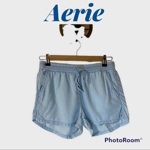 aerie Pull On Denim Shorts